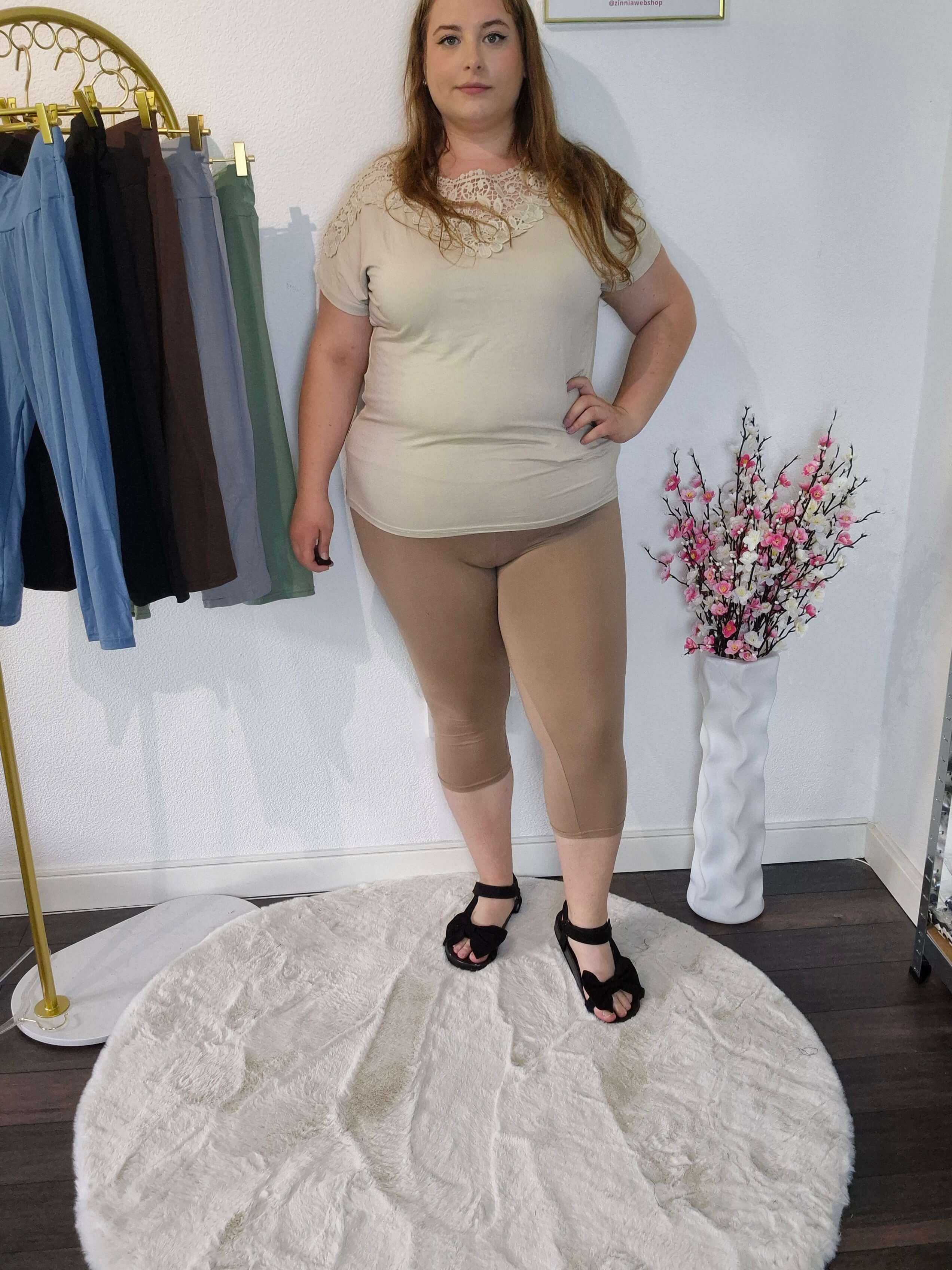 Clara capri leggings - karamell